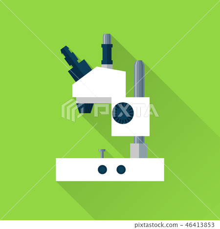 Microscope flat icon 46413853