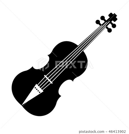 Violin black simple icon Violin black simple icon 46413902