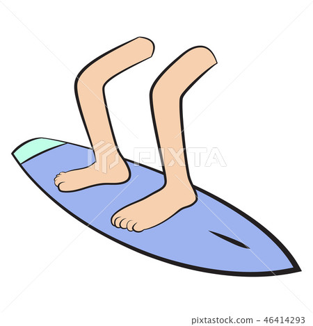 Feet on board surfing Feet on board surfing 46414293