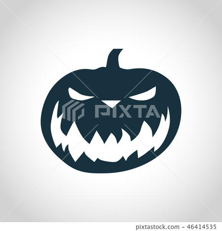 Pumpkin black silhouette 46414535