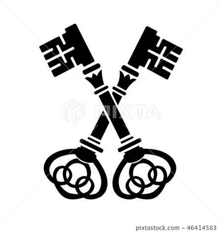 Keys simple icon 46414583