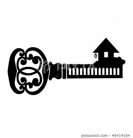 Key simple icon Key simple icon 46414584