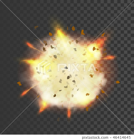New realistic explosion symbol 46414645