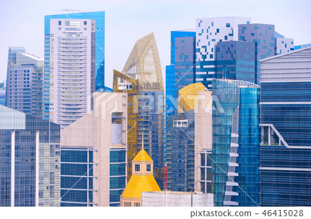 Density business skyscraper downtown Singapore Density business skyscraper downtown Singapore 46415028
