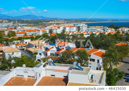 Lagos cityscape at ocean coast 46415030
