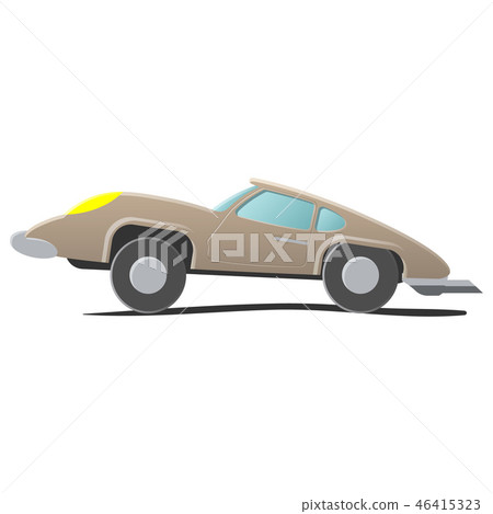 Retro cartoon car 46415323