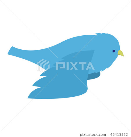 Flying blue bird illustration 46415352