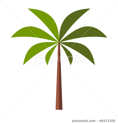 Palm tree flat icon Palm tree flat icon 46415500