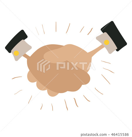 Handshake cartoon illustration Handshake cartoon illustration 46415586