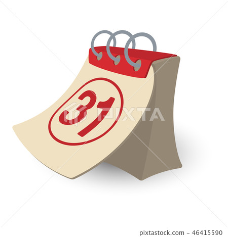 Tear-off calendar cartoon illustration Tear-off calendar cartoon illustration 46415590