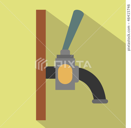 Beer faucet flat icon Beer faucet flat icon 46415746