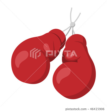 Boxing gloves on nail illustration 46415906