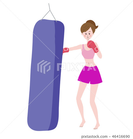 purple punching bag