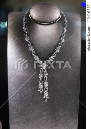 Necklace is a jewelry of women. Necklace is a jewelry of women. 46416881