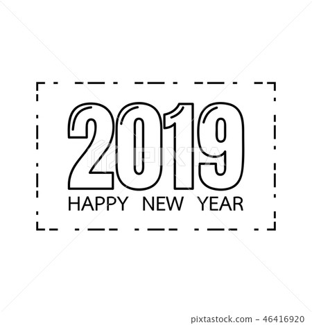 Happy new year 2019 for celebration, party Happy new year 2019 for celebration, party 46416920