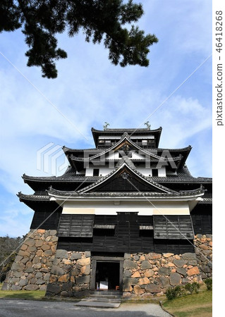 秋天松江城堡城堡鎮 秋天松江城堡城堡鎮 46418268