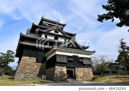 秋天松江城堡城堡鎮 46418269