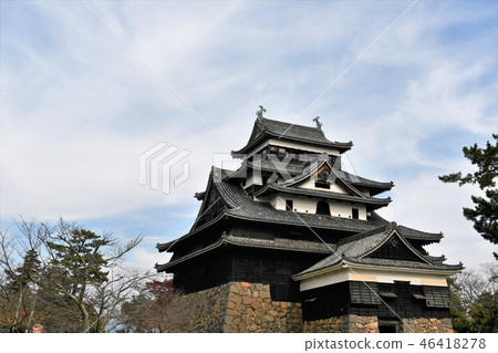 秋天松江城堡城堡鎮 秋天松江城堡城堡鎮 46418278