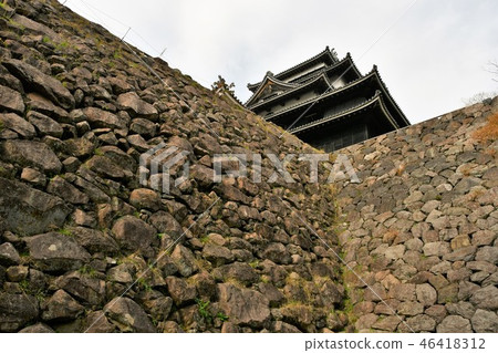 秋天松江城堡城堡鎮 秋天松江城堡城堡鎮 46418312