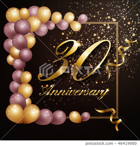 30 year anniversary celebration background banner 46419980