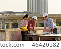 group of engineers meeting at terrace 46420182