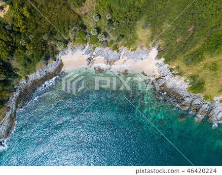 Aerial view of Promthep cape famous landmark  46420224