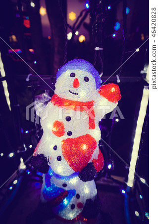 Decoration of snowman statue Decoration of snowman statue 46420828