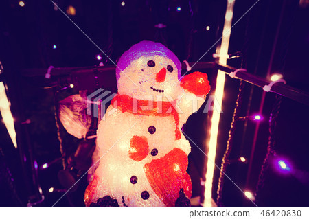 Decoration of snowman statue Decoration of snowman statue 46420830