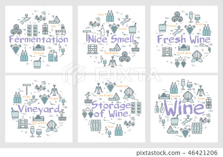 Best Wine round linear concept 46421206