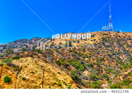 Inscription Hollywood on the Hollywood Hills  46422146