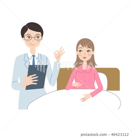 Pregnant woman to be hospitalized. 46423122