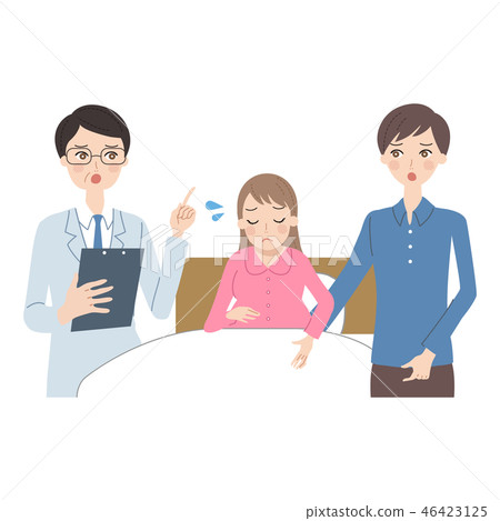 Pregnant woman to be hospitalized. 46423125