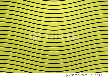 3d rendering, black curved line on yellow plastic 3d rendering, black curved line on yellow plastic 46423766