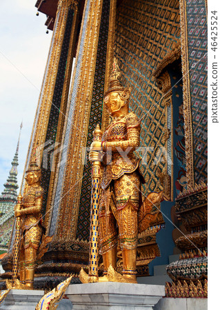 guard near entrance to the Phra Mondop 46425524