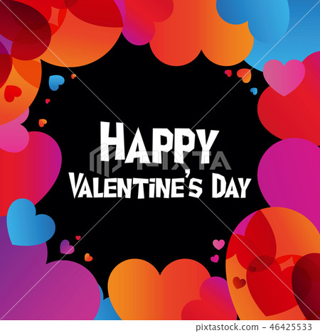 Valentine instagram in trendy color transition 46425533