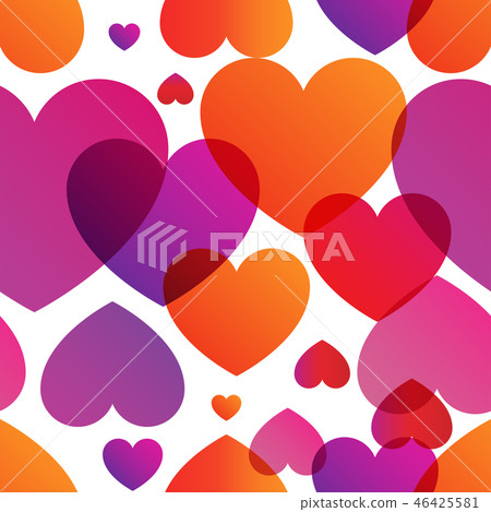 Love Around trendy gradients seamless pattern 46425581