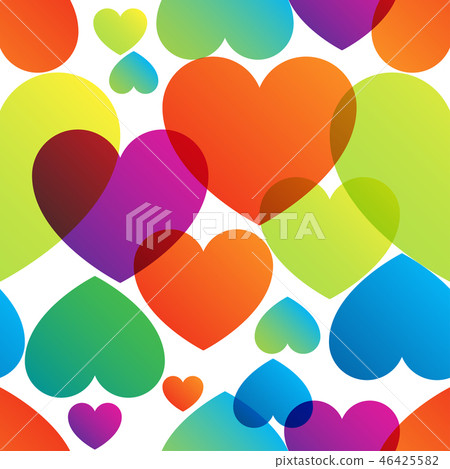 Love Around vector trendy colors seamless pattern Love Around vector trendy colors seamless pattern 46425582