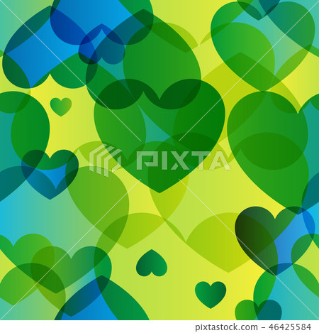Love heart vector colorful trendy seamless pattern 46425584