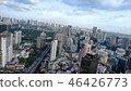 traffic and building in Silom, Bangkok, Thailand 46426773