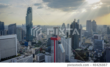 Cityscape Bangkok modern office buildings 46426867