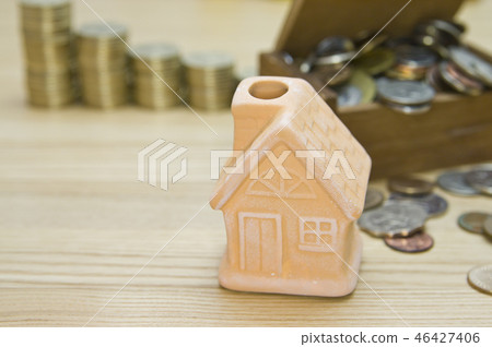 房子和金錢的圖像 46427406