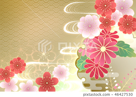 日式花紋 日式花紋 46427530