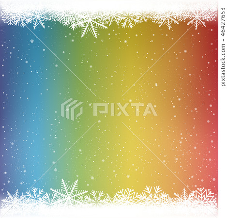 snowy rainbow color winter template snowy rainbow color winter template 46427653