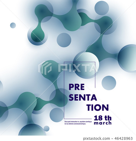Abstract vector network connection structure 46428963
