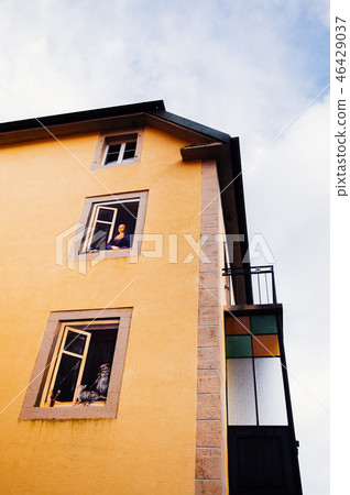 Vintage building of La Chaux de Fonds, Switzerland 46429037