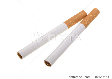 The cigarette isolated on a white background 46429341
