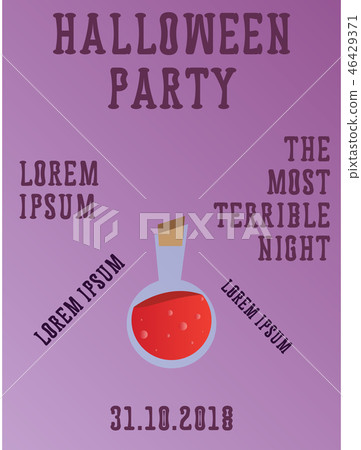 Halloween party invitation . halloween, party, scary, poster, Halloween party invitation . halloween, party, scary, poster, 46429371