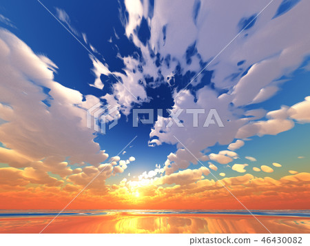 Wind and clouds with the sea 46430082