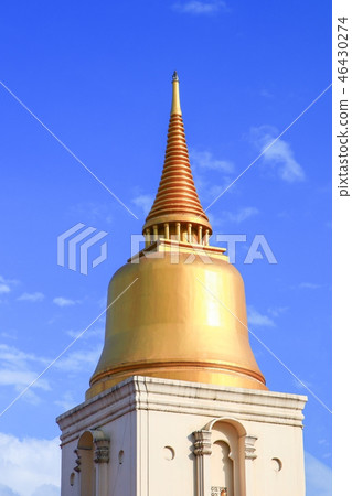 pagoda golden in temple bangkok, ancient beautiful pagoda golden in temple bangkok, ancient beautiful 46430274