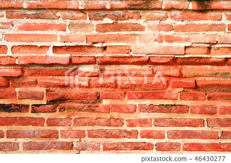 brick wall ancient old orange surface background brick wall ancient old orange surface background 46430277